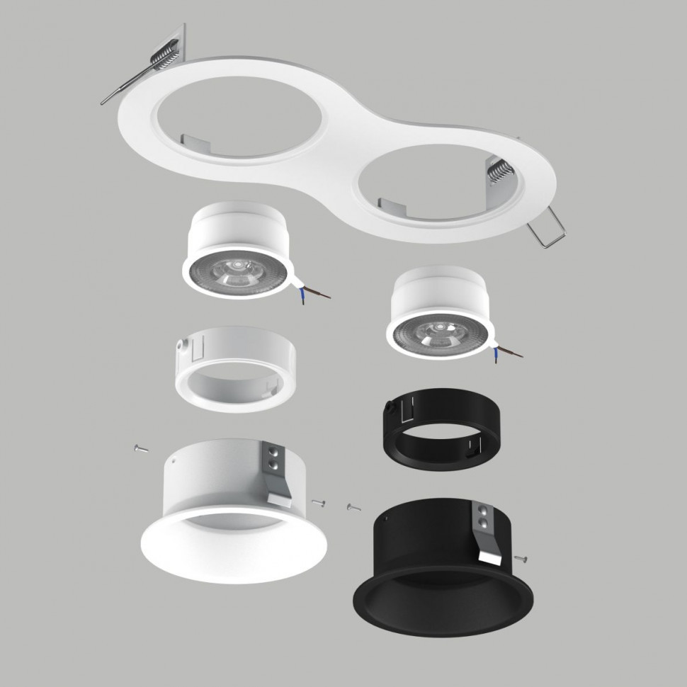 Встраиваемый светильник Lightstar Domino (214626+214606+214607+214006+214007) D6260607WBMOD