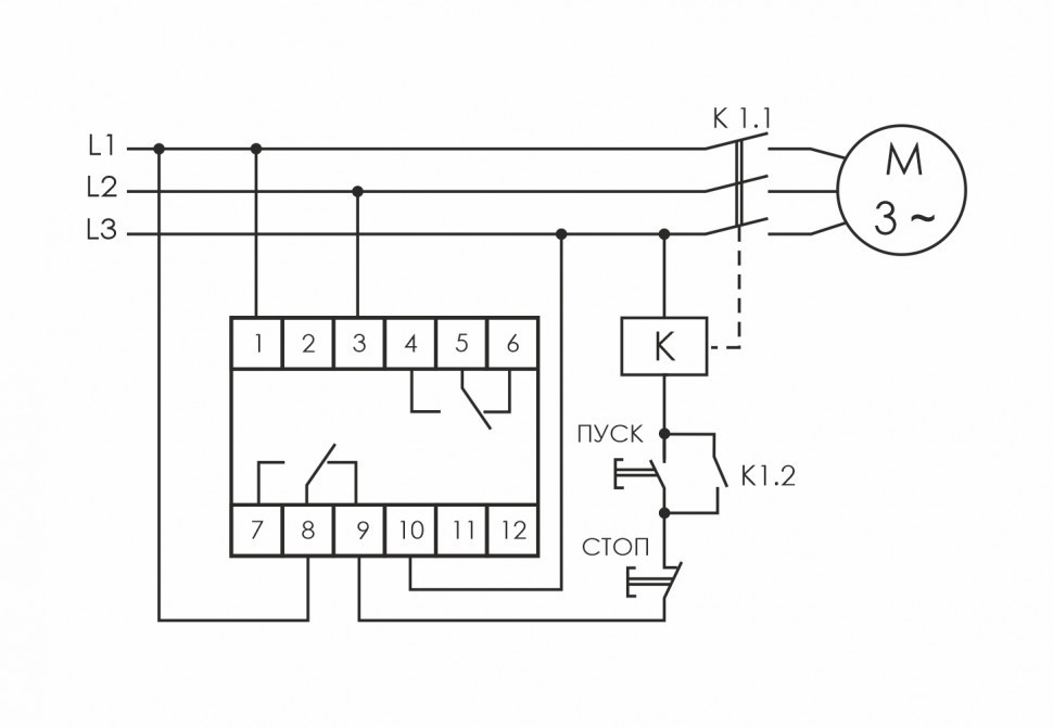 Реле контроля фаз для сетей с изолированной нейтралью CKF-318