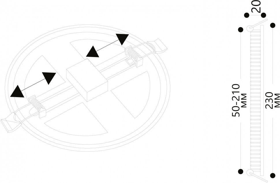 Встраиваемый светодиодный светильник Arte Lamp Mesura A7976PL-1WH