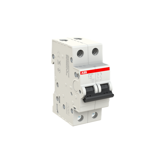 Автоматический выключатель ABB SH202L-C40 2P 4.5kA 40А 2CDS242001R0404