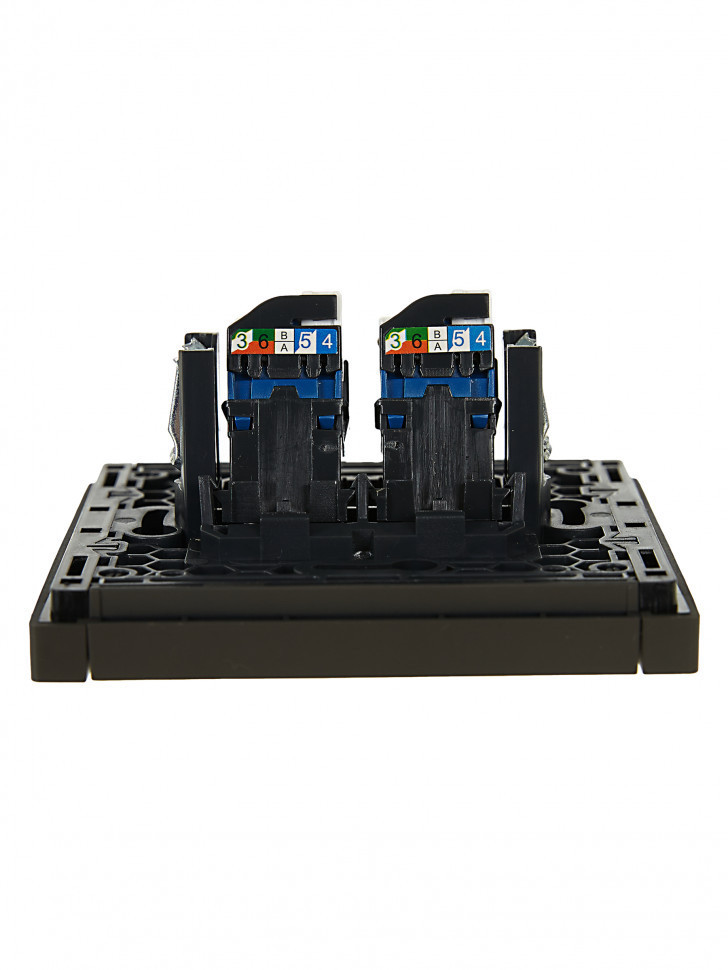 FORTE&PIANO Розетка компьютерная двойная RJ45 кат.6 FP334 серый IEK