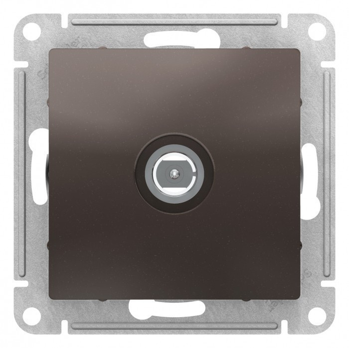 Розетка TV Systeme Electric Atlas Design проходная, мокко ATN000692