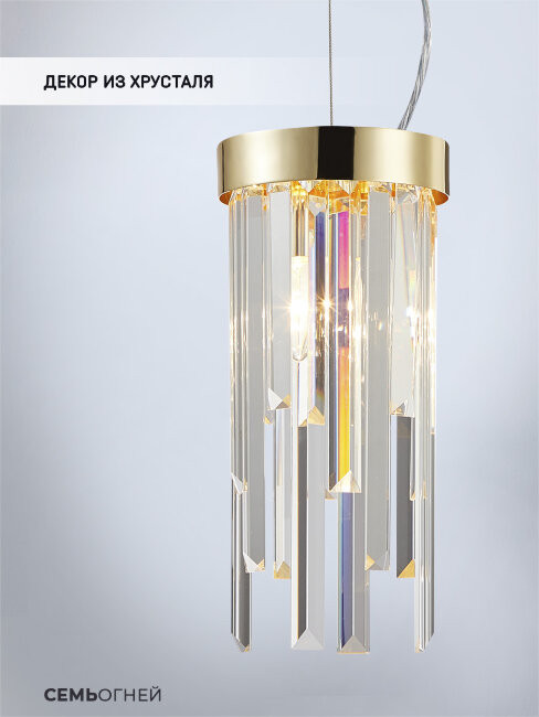 Подвесной светильник Lumien Hall Dzhillian LH0048/2P-GD-CL