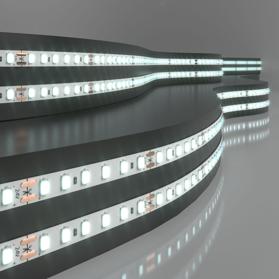 Светодиодная лента 24 В 8 Вт/м 120 Led/м 2116 IP20, тёплый белый 3300K, 5 м 2116 24V 120Led 8W IP20