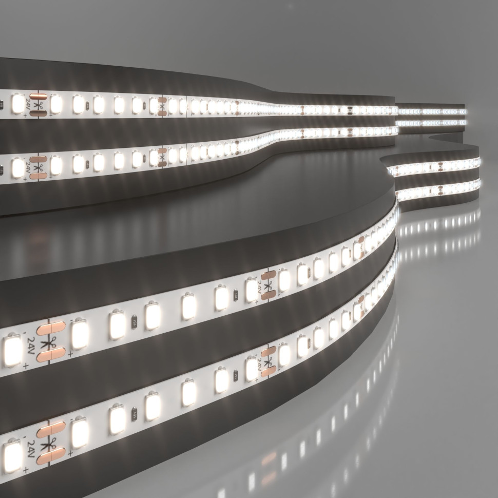 Светодиодная лента 24 В 8 Вт/м 120 Led/м 2116 IP20, тёплый белый 3300K, 5 м 2116 24V 120Led 8W IP20