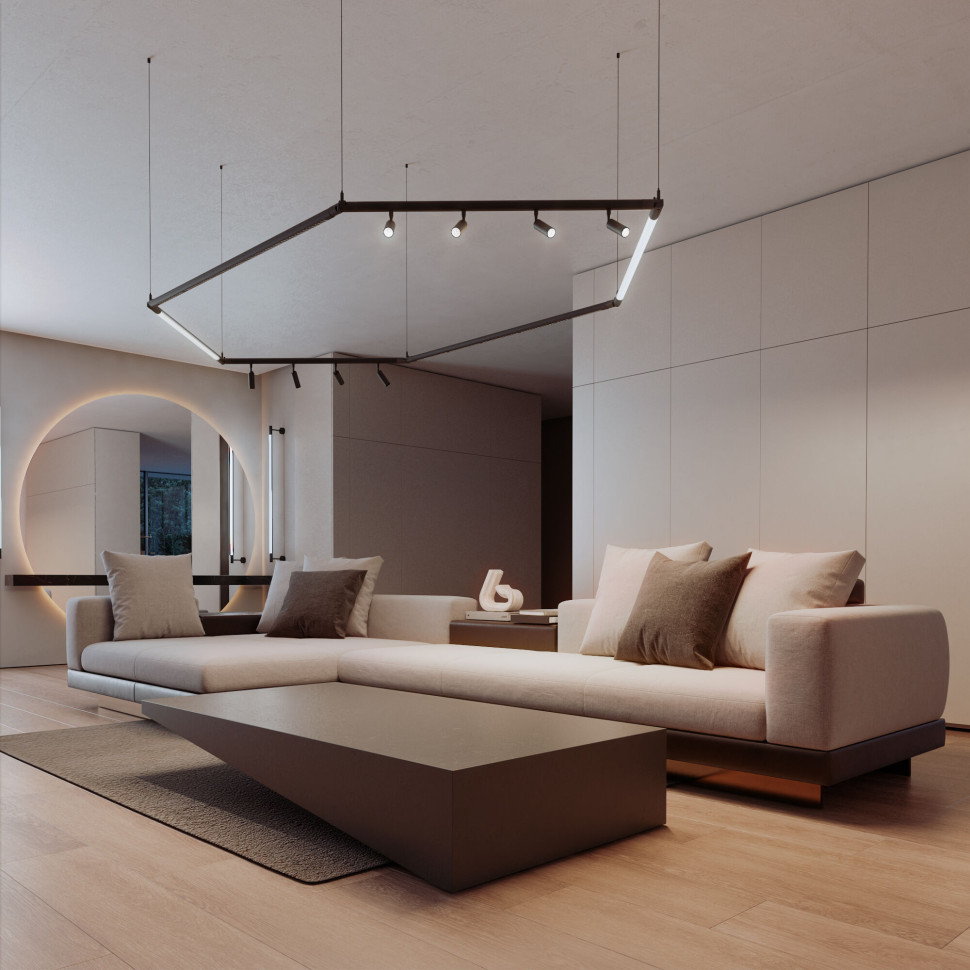 Module System Трековый светильник 18W 3000K (черный) 85177/01