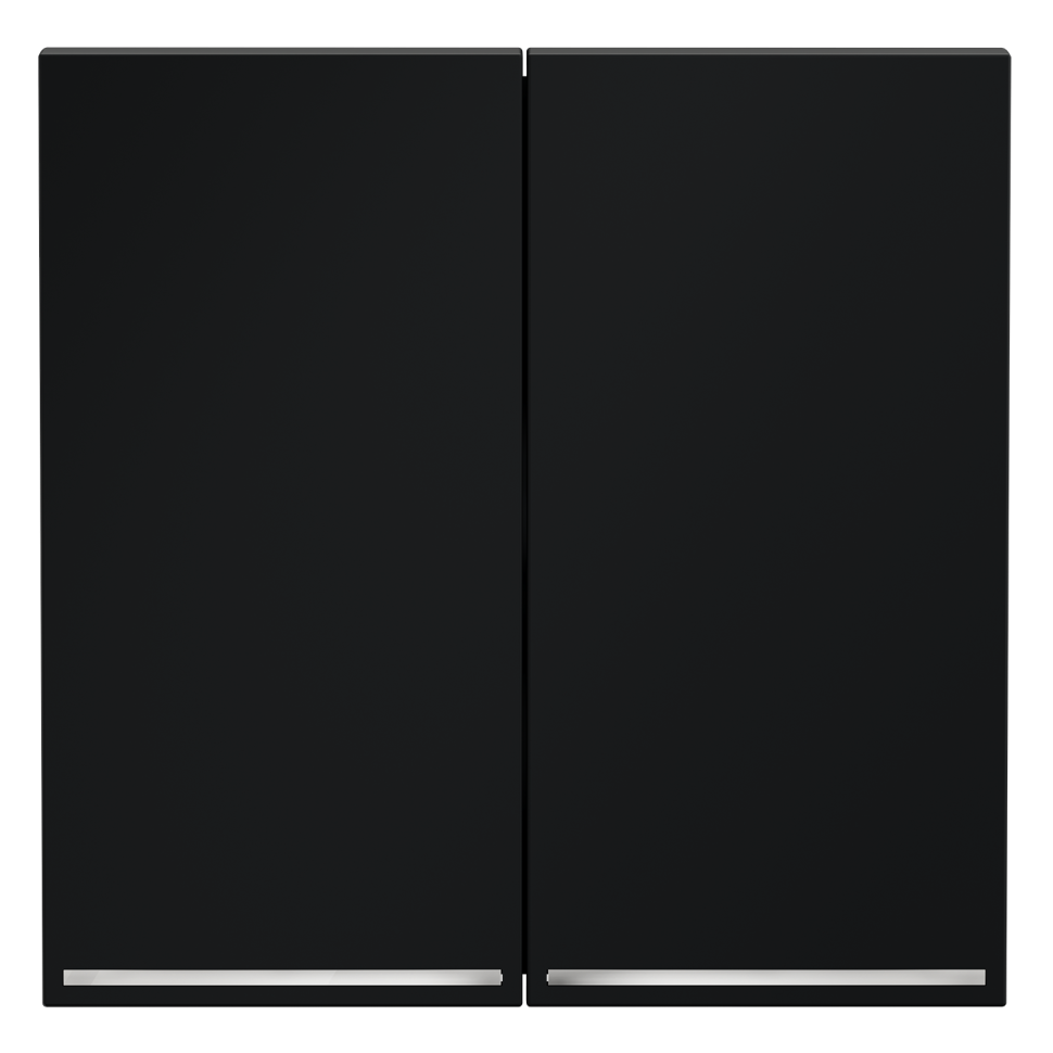 Клавиши для выключателя/переключателя двухклавишного с подсветкой, S70 (графит)