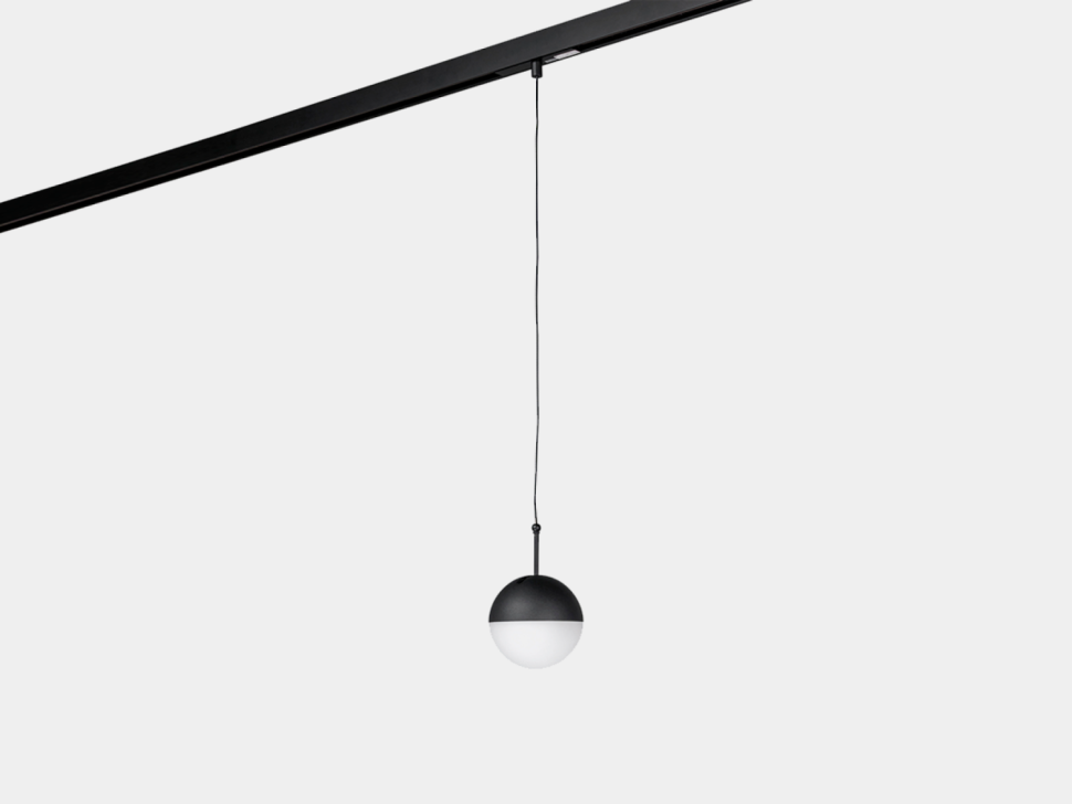  LUMKER Светильник-шар подвесной, серия SY-LINK, Черный, 6Вт, IP20, Нейтральный белый (4000К), SY-LINK-SF-BL-6-NW