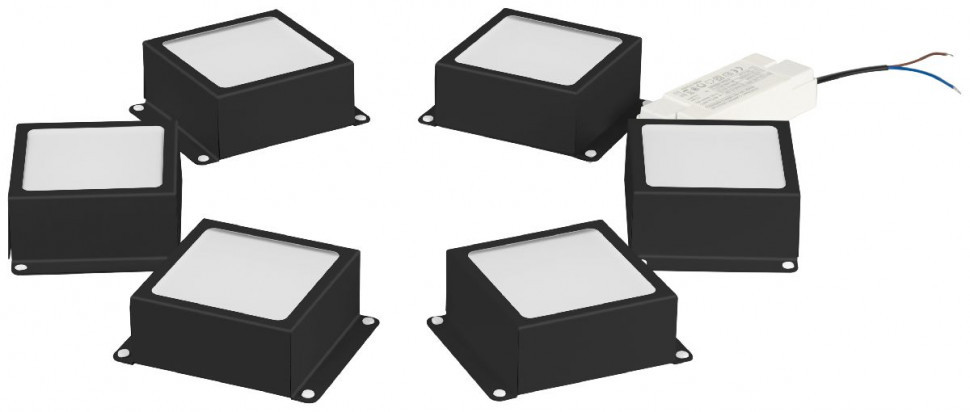 Встраиваемый светильник (комплект из 6 шт.) Эра SPO-646-3-4K-B6 Б0063052