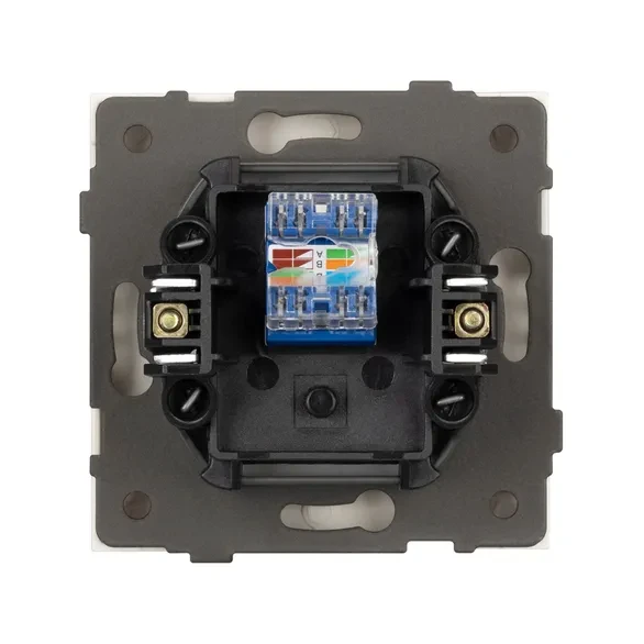 Розетка компьютерная NEO 6 kat, IP-20 (белый глянец) 