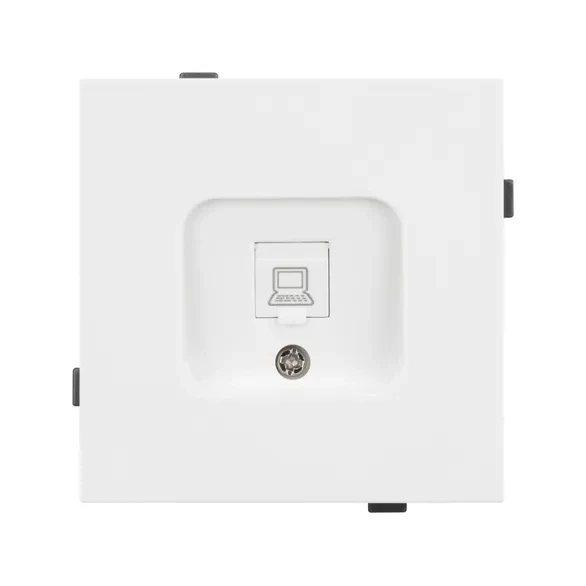 Розетка компьютерная NEO 6 kat, IP-20 (белый глянец) 