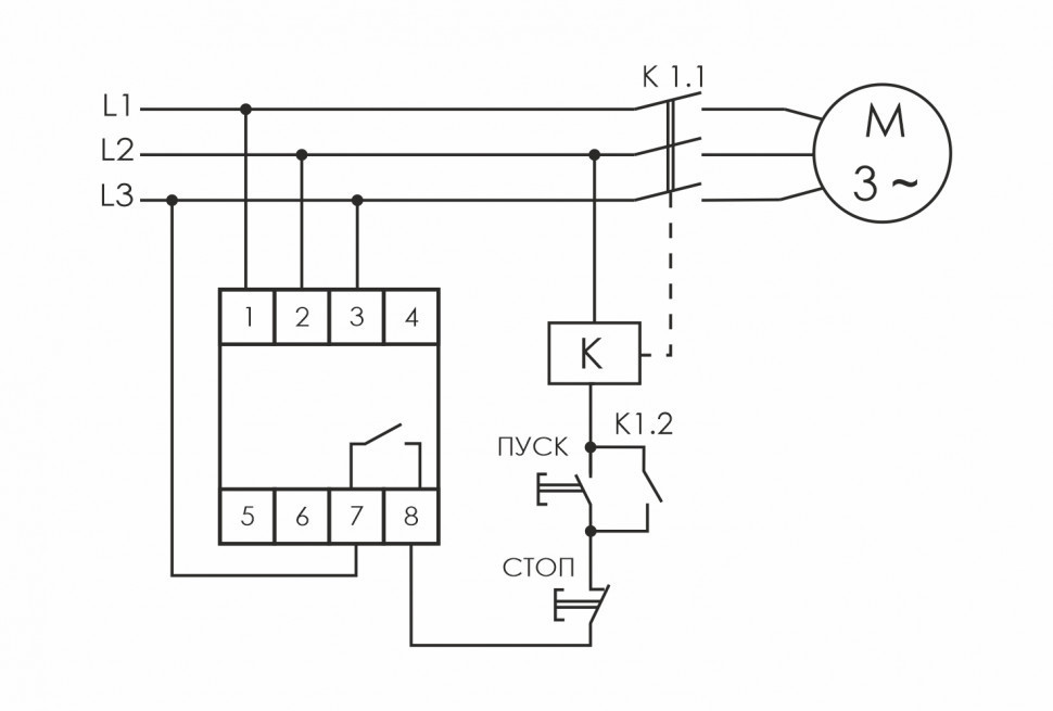 Реле контроля фаз для сетей с изолированной нейтралью CKF-11