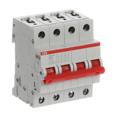 Рубильник ABB SD204/63 AC/DC 4P 63A 25кА 2CDD284101R0063