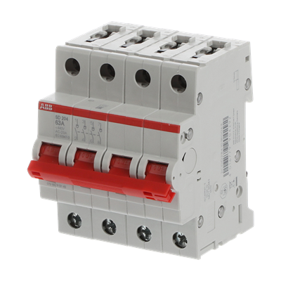 Рубильник ABB SD204/63 AC/DC 4P 63A 25кА 2CDD284101R0063
