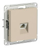 Розетка Schneider Electric Atlas Design RJ-45 кат. 6a, песочный ATN001286
