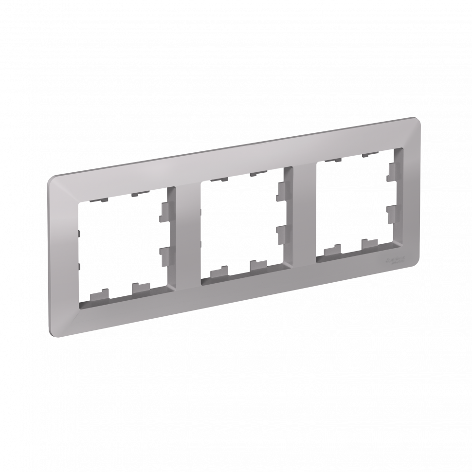 Рамка Systeme Electric AtlasDesign Air 3-ая, цвет алюминий, ATN220303