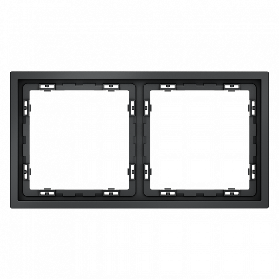 Рамка VOLTUM S70 на 2 поста графит VLS100207