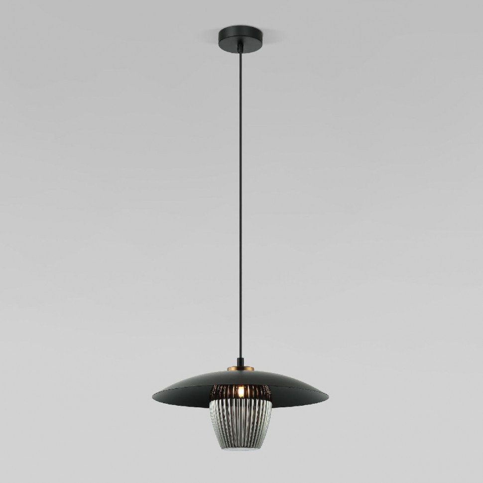 Подвесной светильник Eurosvet Kamari 50259/1 черный/дымчатый a064946