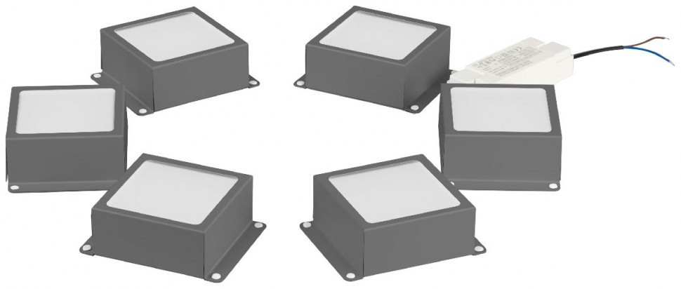 Встраиваемый светильник (комплект из 6 шт.) Эра SPO-646-3-4K-S6 Б0062991