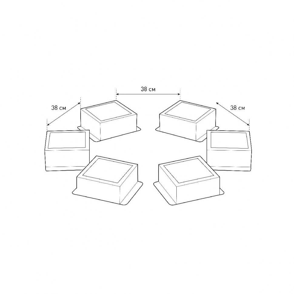 Встраиваемый светильник (комплект из 6 шт.) Эра SPO-646-3-4K-S6 Б0062991