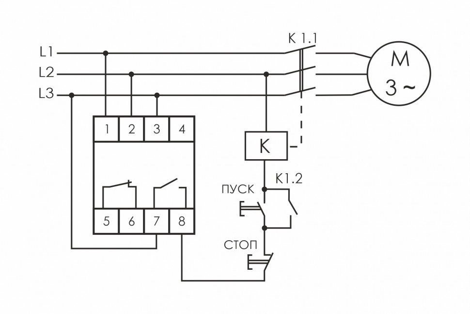 Реле контроля фаз для сетей с изолированной нейтралью CZF-13