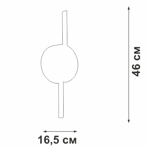 Настенный светильник Vitaluce V3041-0/2A