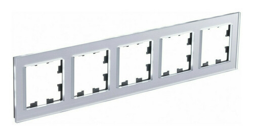 Рамка Systeme Electric Atlas Design Nature на 5 пост, алюминий стекло ATN320305