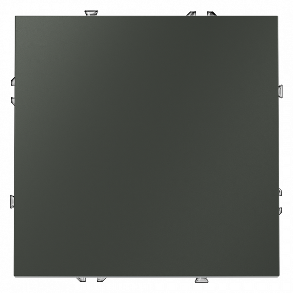 Выключатель с самовозвратом встраиваемый VOLTUM S70 одноклавишный 10А, (титан) VLS010606