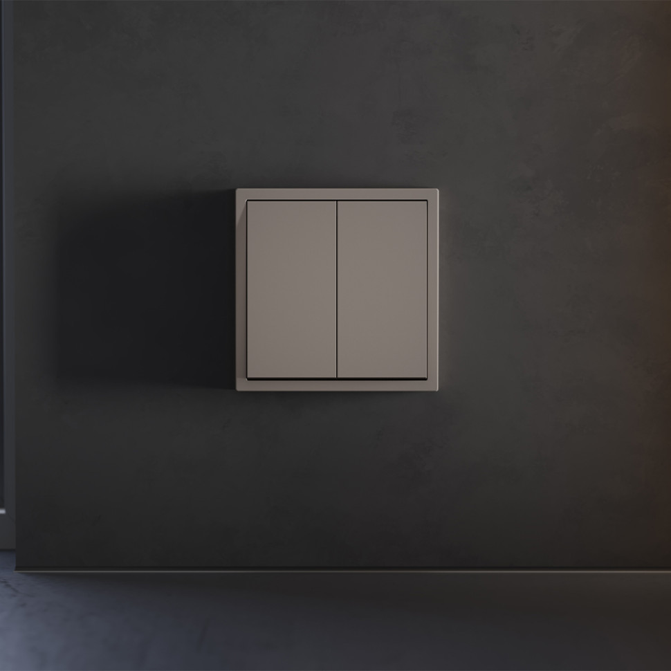 Клавиши для выключателя/переключателя двухклавишного, S70 (капучино)