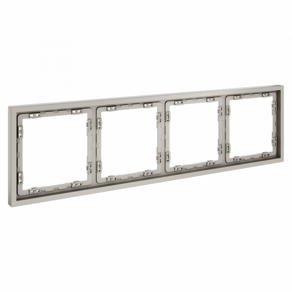 Рамка 4-я  универсальный монтаж: горизонтальный/вертикальный., IP-20. 1