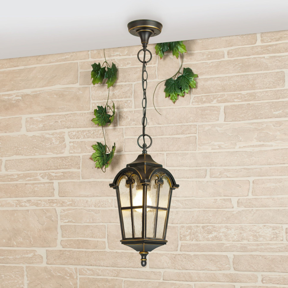 Уличный подвесной светильник Mira H черное золото IP44 Mira H черное золото