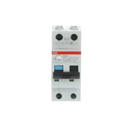 Дифференциальный автомат ABB DS201 C16 A30 1P+N 16A 30мА