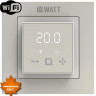 Электронный программируемый терморегулятор с сенсорным дисплеем IQWATT (песочный) IQ THERMOSTAT D WI-FI