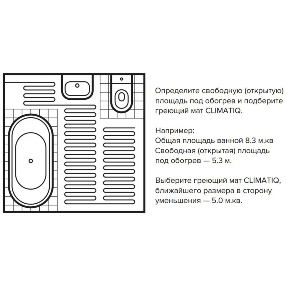 Теплый пол IQWATT тонкий самоклеящийся греющий мат CLIMATIQ MAT 4 кв м