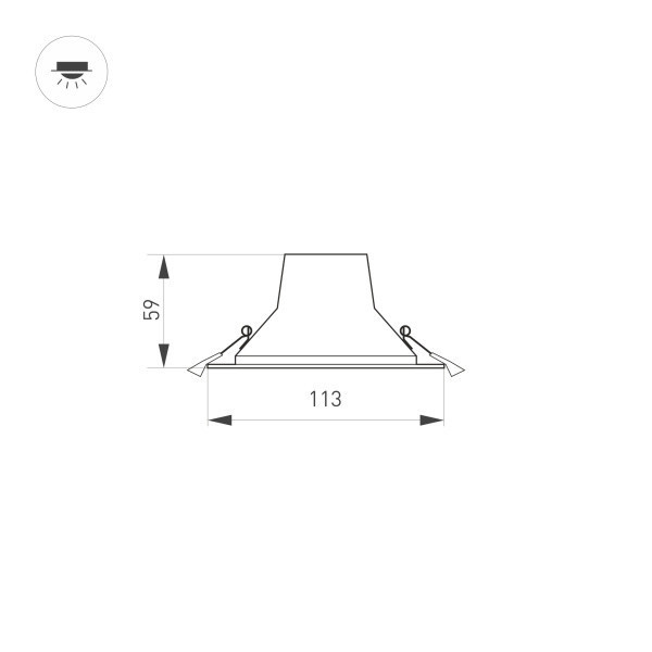 Встраиваемый светильник Arlight IM-Storm-R115-10W Day4000-MIX 032431