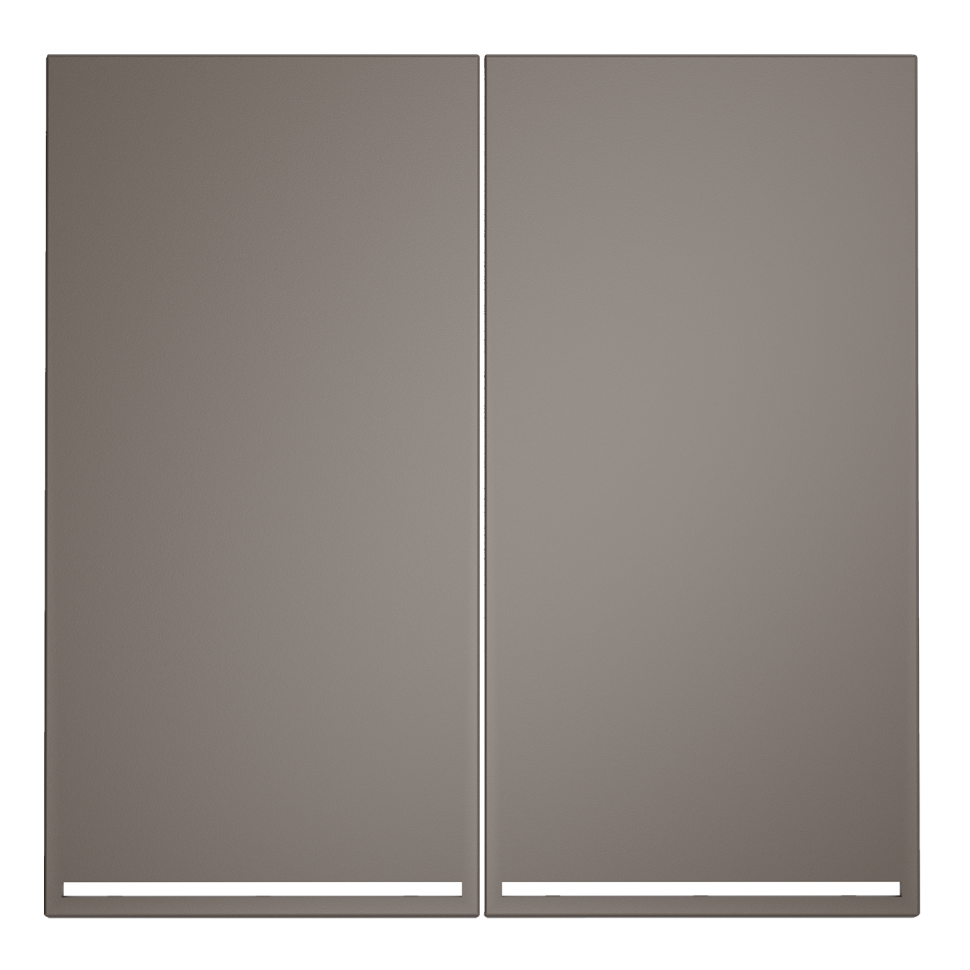 Клавиши для выключателя/переключателя двухклавишного с подсветкой, S70 (капучино)