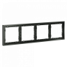 Рамка 4-я  универсальный монтаж: горизонтальный/вертикальный., IP-20. 1 1