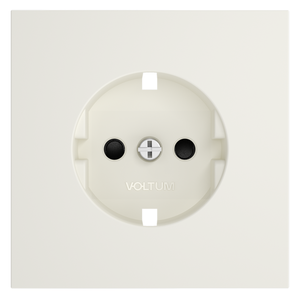 Накладка для розетки с заземлением и защитными шторками, S70 (хлопок)