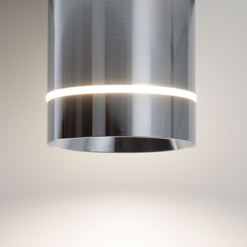 Накладной точечный светильник DLR021 9W 4200K хром