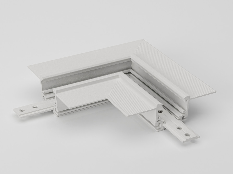  LUMKER Коннектор угловой горизонтальный для встраиваемого низкопрофильного шинопровода SY-LINK, SY-LINK-CNLV-T2S-WH