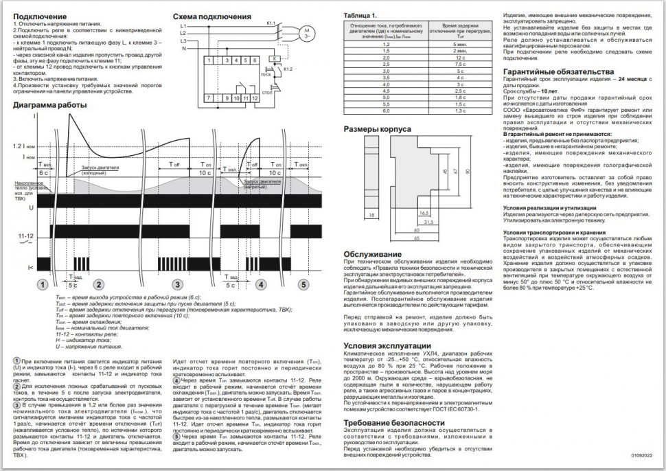 Реле тока PR-617