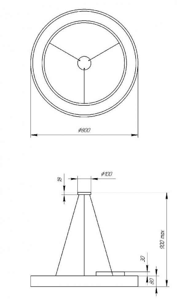Подвесной светильник Эра Geometria SPO-134-B-40K-056 Б0050565