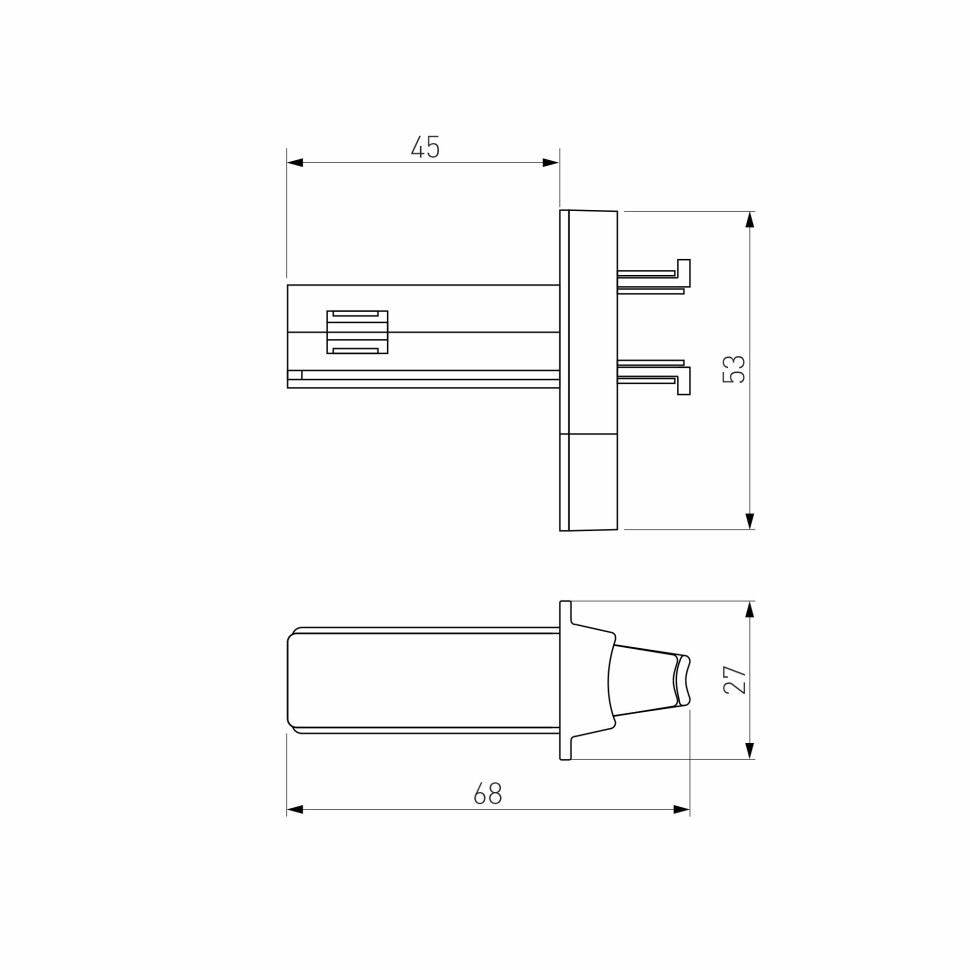 Соединитель для круглого шарнирного коннектора Slim Magnetic 85011/00