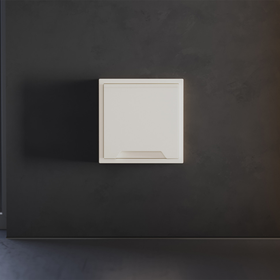 Накладка для розетки с заземлением, защитными шторками и крышкой, S70 (хлопок)