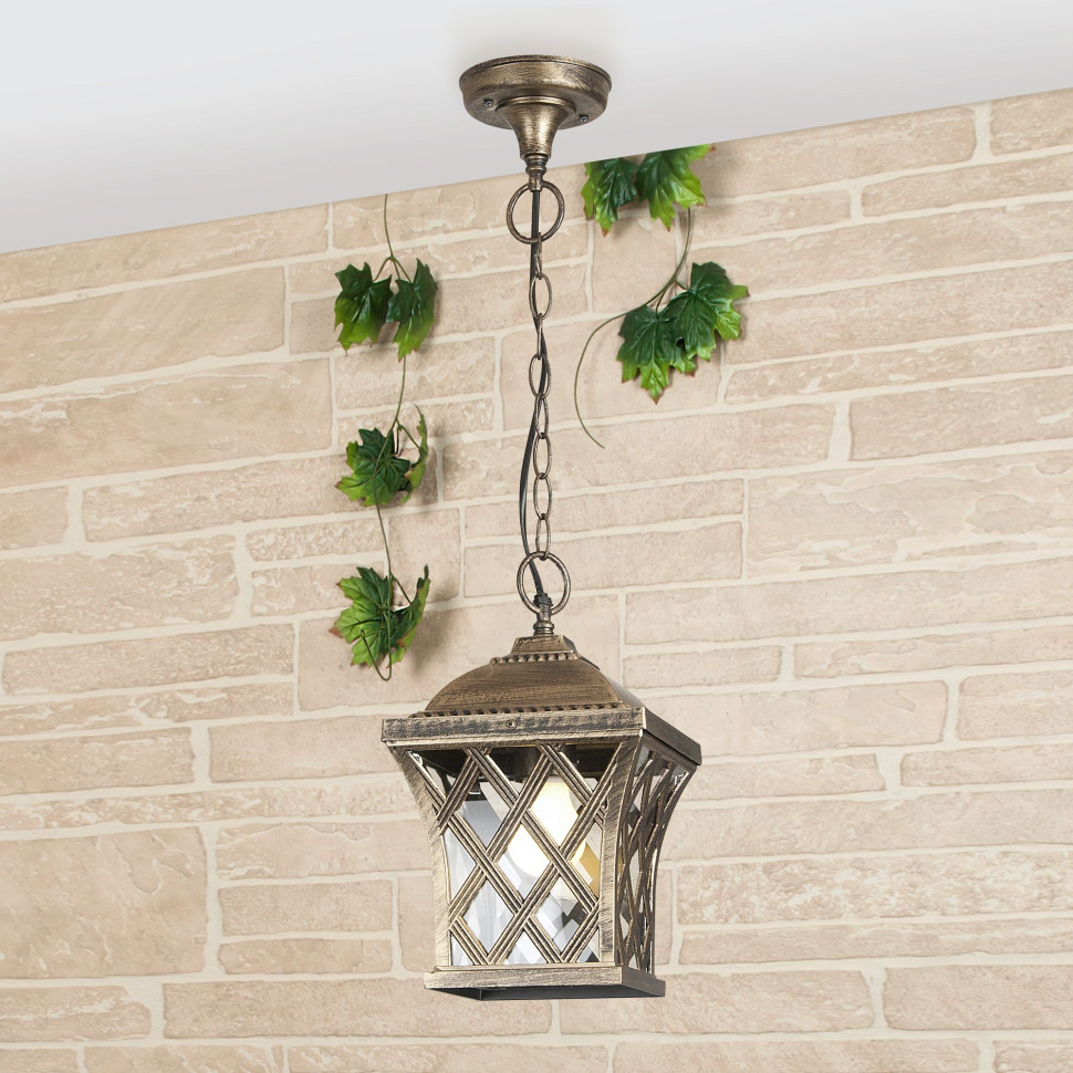 Уличный подвесной светильник Cassiopeya H черное золото IP44 Cassiopeya H черное золото