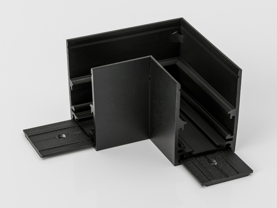  LUMKER Коннектор угловой для накладного глубокого шинопровода SY-LINK, SY-LINK-CNLV-S1-BL