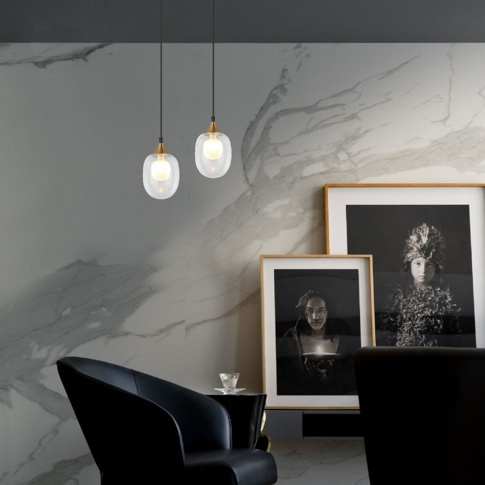 Подвесной светильник Eurosvet Spritz 70216/1 латунь a064746