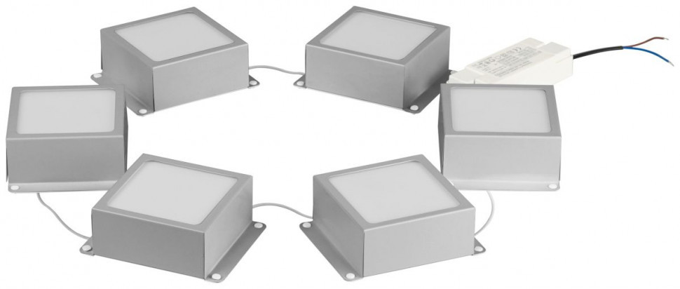 Встраиваемый светильник (комплект из 6 шт.) Эра SPO-646-3-5K-S6 Б0063043