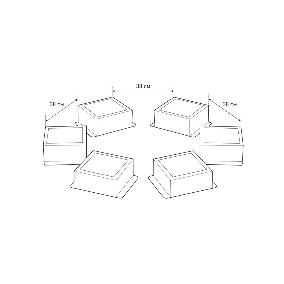 Встраиваемый светильник (комплект из 6 шт.) Эра SPO-646-3-5K-S6 Б0063043