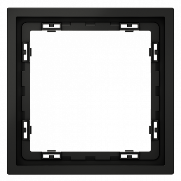Рамка пластиковая VOLTUM S70 на 1 пост, (черный матовый) VLS100108